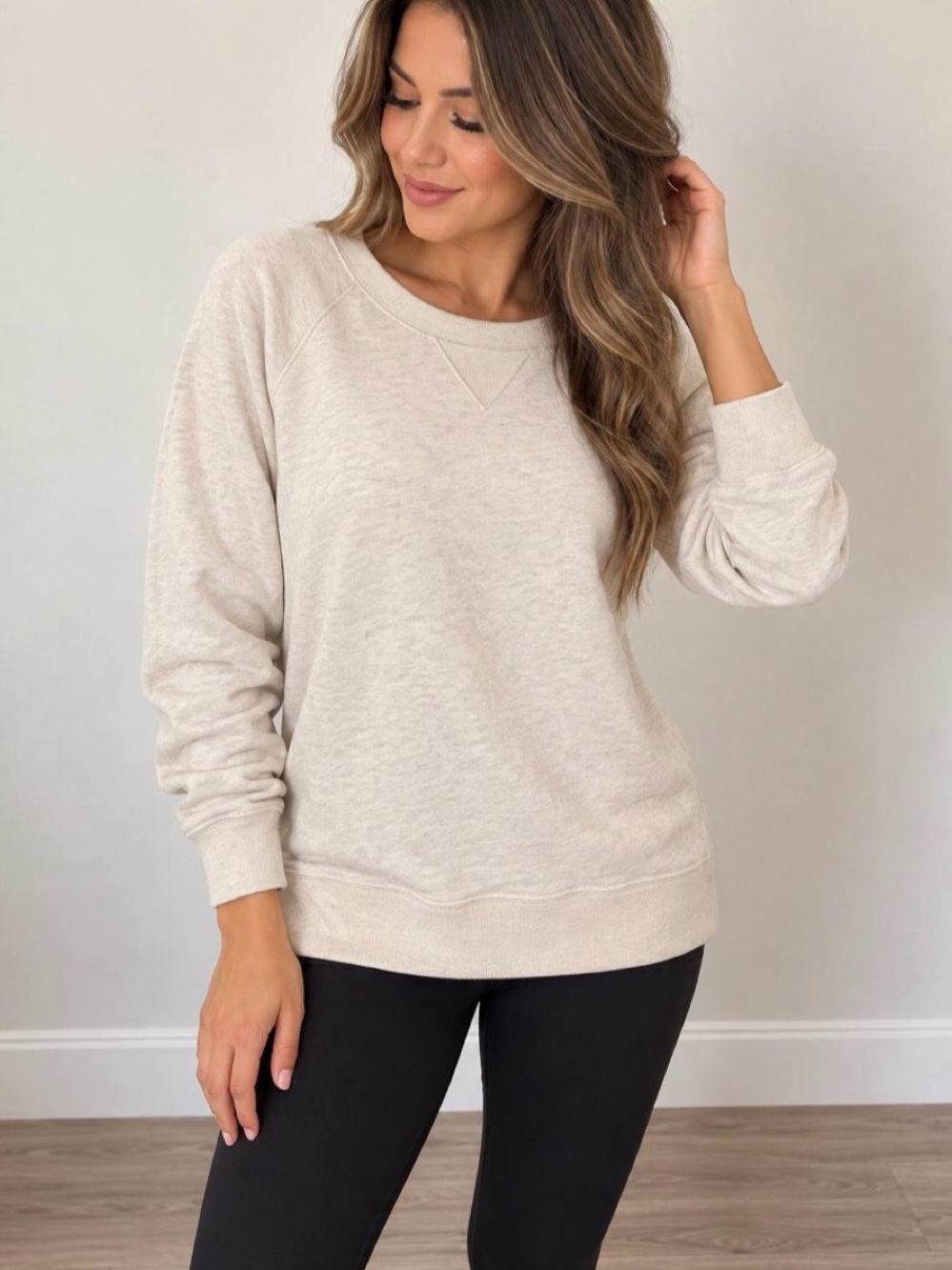 Crew Oatmeal Crewneck Sweatshirt 🤍 Size Small